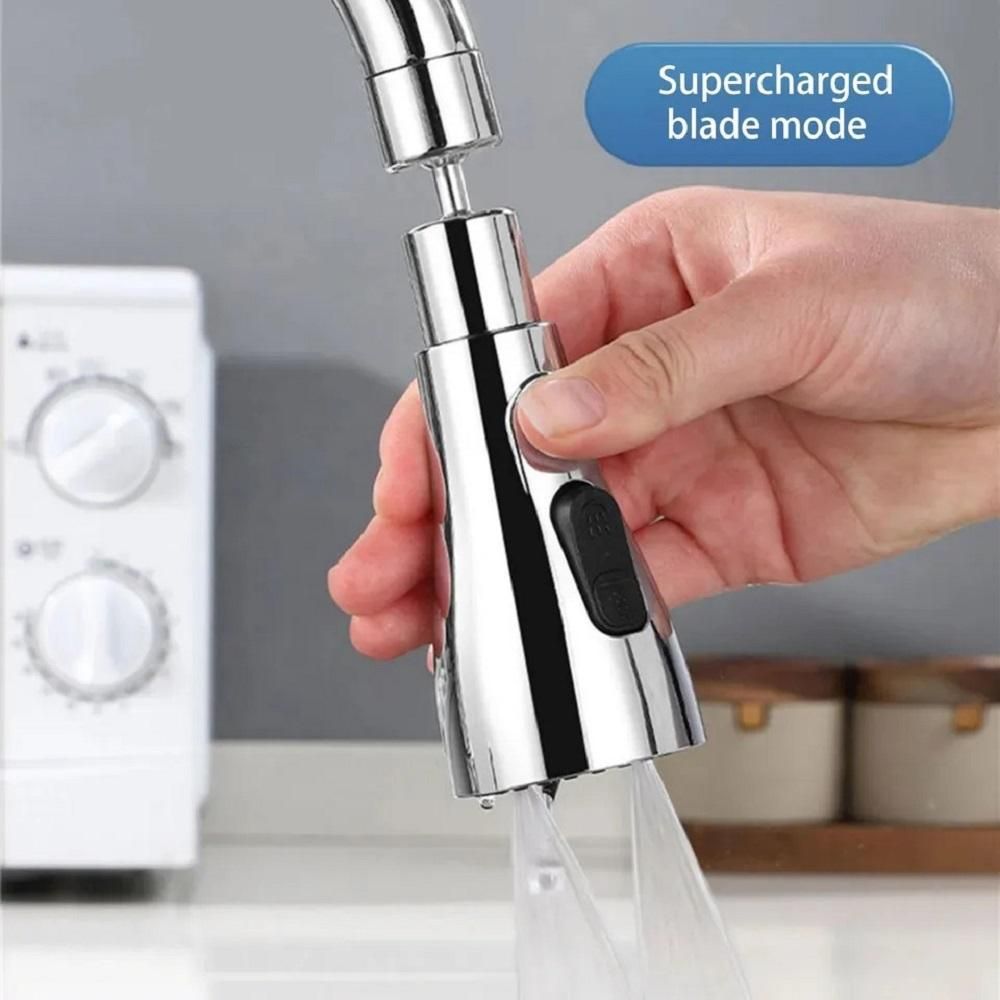 3-in-1 Kitchen Sink Faucet – Premium Stainless Steel with Polished Chrome Finish